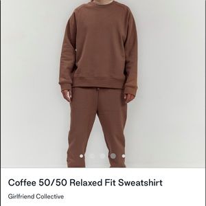 Girlfriend collective 50/50 relaxed jogger/sweatshirt